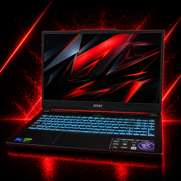 Ноутбук MSI CYBORG 15 A13V 144Hz I7-13620H/16GB/1TBSSD/RTX4060-8GB Б/В - Фото 1 Ноутбук MSI CYBORG 15 A13V 144Hz I7-13620H/16GB/1TBSSD/RTX4060-8GB Б/В - изображение 1