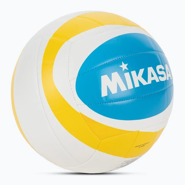 М'яч для пляжного волейболу Mikasa Beach Classic BV543C-VXB-YSB (розмір 5) - Фото 2 М'яч для пляжного волейболу Mikasa Beach Classic BV543C-VXB-YSB (розмір 5) - зображення 2