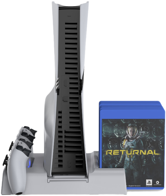 Podstawka chłodząca i ładująca YAXO ARCTIC BREEZE NE do PS5/PS5 Slim/PS5 Pro Alpine White (YGABNECCS01W) - obraz 7