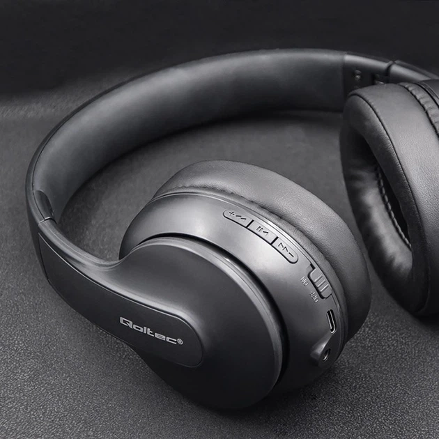 Słuchawki z mikrofonem Qoltec BT 5.0 AB Soundmasters czarne (50844) - obraz 6