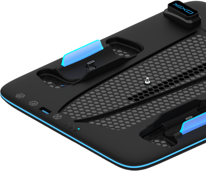 Охолоджуюча зарядна підставка YAXO ICE STORM NE do PS5 Pro/PS5 Slim Techno Black (YGISNECCS01B) - зображення 6