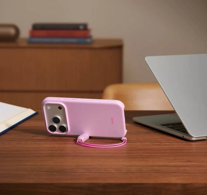 Чохол Beats Kickstand Case with MagSafe and Camera Control для iPhone 17 Pro Pebble Pink - зображення 5