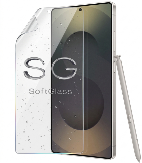 Бронепленка для Samsung S25 Ultra SM938 на экран износоустойчивая полиуретановая SoftGlass - Фото 1 Бронепленка для Samsung S25 Ultra SM938 на экран износоустойчивая полиуретановая SoftGlass - изображение 1
