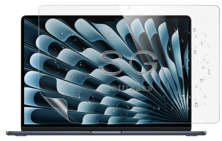 Пленка для Apple MacBook Air 15 M5 2026 A3448 на экран износоустойчивая полиуретановая SoftGlass - Фото 1 Пленка для Apple MacBook Air 15 M5 2026 A3448 на экран износоустойчивая полиуретановая SoftGlass - изображение 1