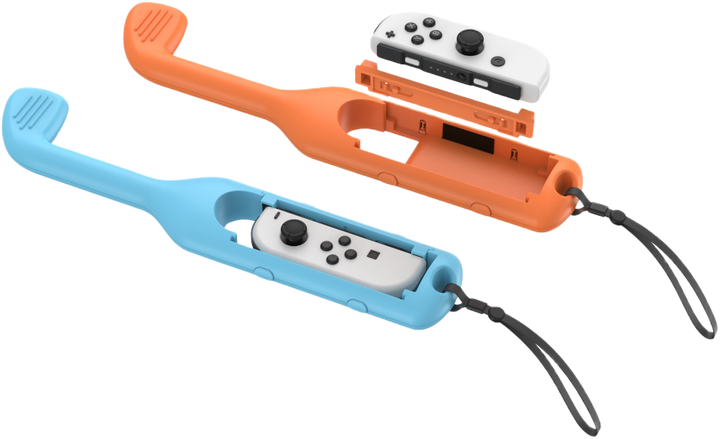 Uchwyt Yaxo na Joy-Con Golf Set do NS/NS2 Inferno Pomarańczowy/Niebieski (YGGSJCH01CM) - obraz 5