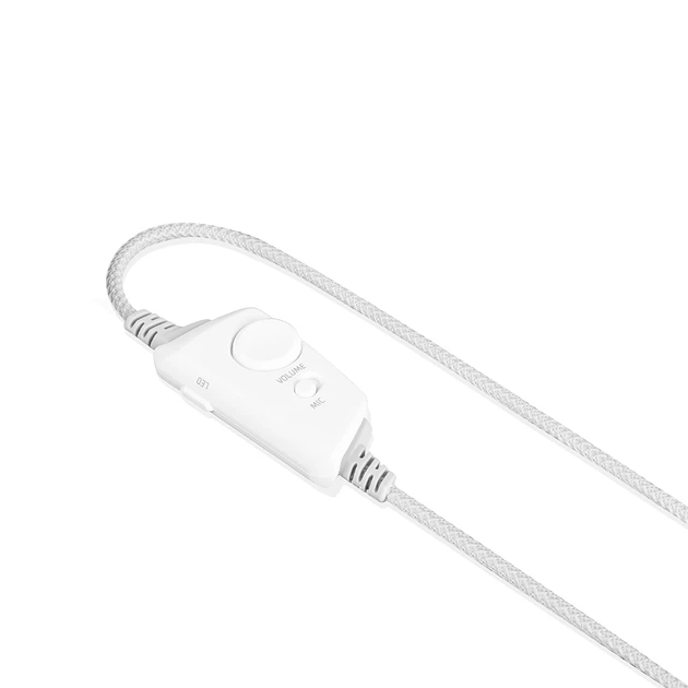 Ігрова гарнітура Modecom Volcano RGB Prometheus 7.1 White USB - Фото 5 Ігрова гарнітура Modecom Volcano RGB Prometheus 7.1 White USB - зображення 5