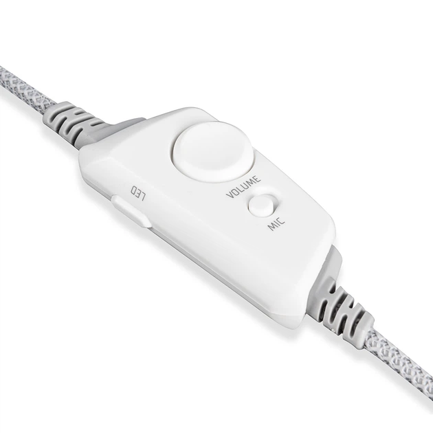 Ігрова гарнітура Modecom Volcano RGB Prometheus 7.1 White USB - Фото 7 Ігрова гарнітура Modecom Volcano RGB Prometheus 7.1 White USB - зображення 7