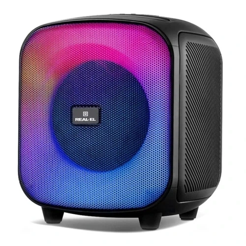Колонка портативная 1.0 X-760, Black, 65 Вт, RGB подсветка REAL-EL (teh0029069) - изображение 3