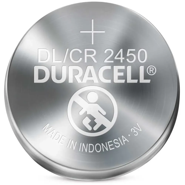 Батарейка Duracell CR2450 3V літієва (2шт) - Фото 2 Батарейка Duracell CR2450 3V літієва (2шт) - изображение 2
