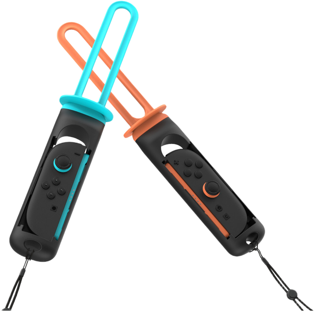Тримач Yaxo для Joy-Con Sword Set на NS/NS2 Orange/Hydro Blue (YGSSJCH01CM) - зображення 3