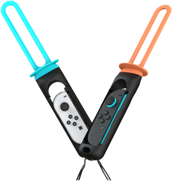 Тримач Yaxo для Joy-Con Sword Set на NS/NS2 Orange/Hydro Blue (YGSSJCH01CM) - зображення 6