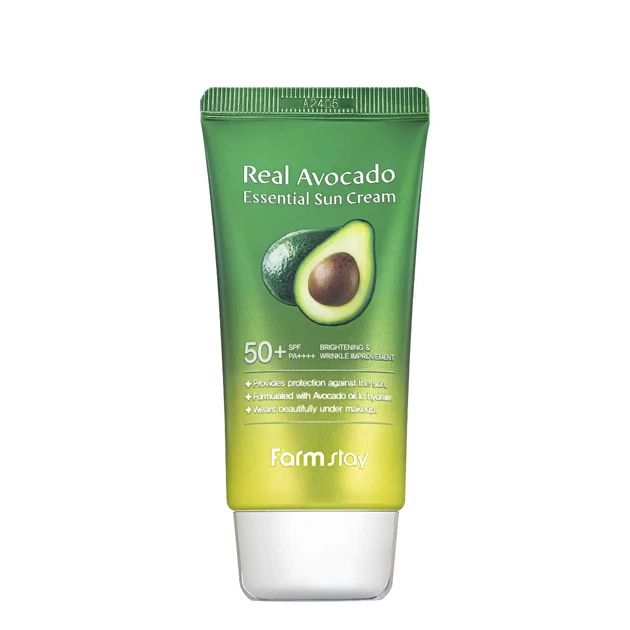 Сонцезахисний крем для обличчя з SPF 50+ PA++++ FarmStay Real Avocado, 70 мл - зображення 2