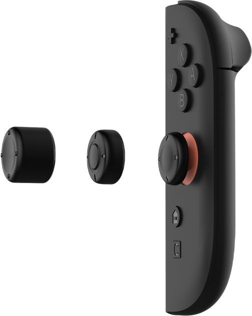 Накладки для джойстика YaxoJoy-Con Thumbstick Set на NS2 Techno Black (YGTSCA01B) - Фото 13 Накладки для джойстика YaxoJoy-Con Thumbstick Set на NS2 Techno Black (YGTSCA01B) - зображення 13