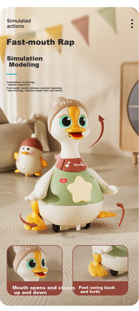 Игрушка для раннего развития HUILE TOYS Мама Гусыня - Фото 2 Игрушка для раннего развития HUILE TOYS Мама Гусыня - изображение 2