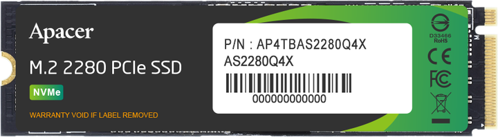 Накопичувач SSD Apacer M.2 2280 2TB (AP2TBAS2280Q4X-1) 335238 - изображение 2