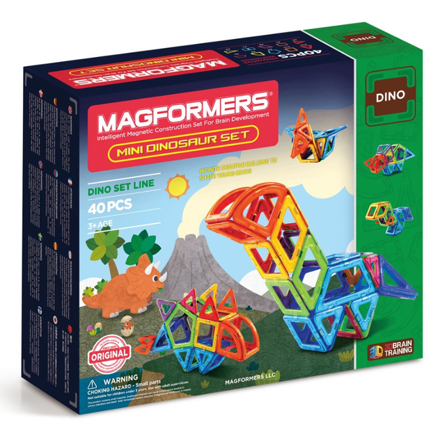 Magformers mini cheap dinosaur set