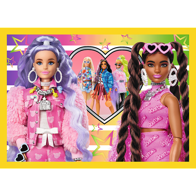 Zestaw puzzle Trefl 4 w 1 Barbie wesoły świat 207 elementów (5900511346268) - obraz 4