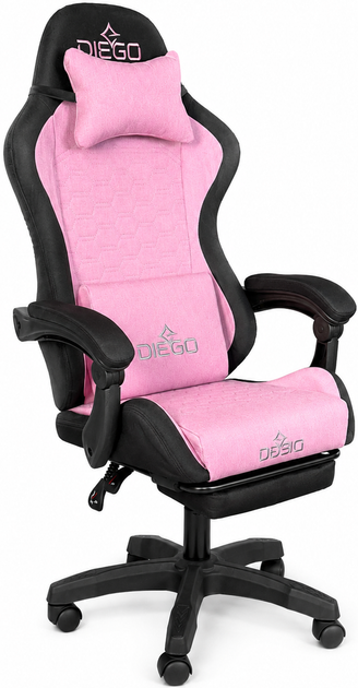 Кресло геймерское DIEGO Fabric X Pink - Фото 4 Кресло геймерское DIEGO Fabric X Pink - изображение 4