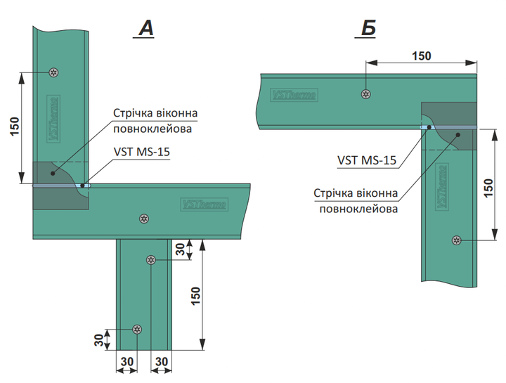 Профіль виносного монтажу вікон VSThermo VST 80х90 1180 мм - зображення 11
