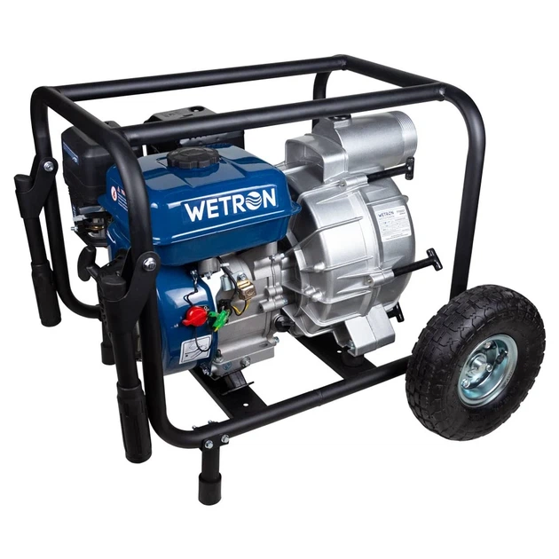 Мотопомпа Wetron WM80W 7,5 л.с. для грязной воды 60 м³/ч алюминий 3,6 л - изображение 3