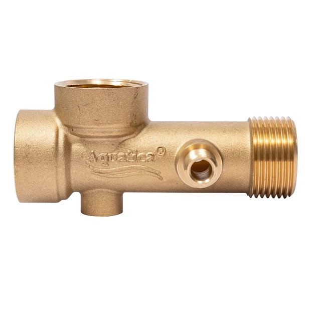 З'єднувач шестивихідний Aquatica 110мм 1"М×1/4"М×1/4"М×1"F×1"×1/4"F латунь - Фото 4 З'єднувач шестивихідний Aquatica 110мм 1"М×1/4"М×1/4"М×1"F×1"×1/4"F латунь - зображення 4