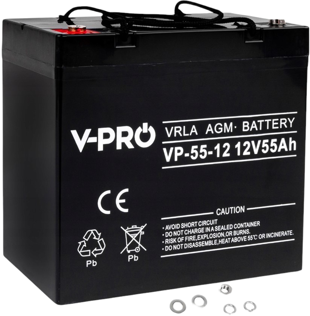 Akumulator Volt Polska AGM VPRO 12V 55 Ah (6AKUAGM055) - obraz 2