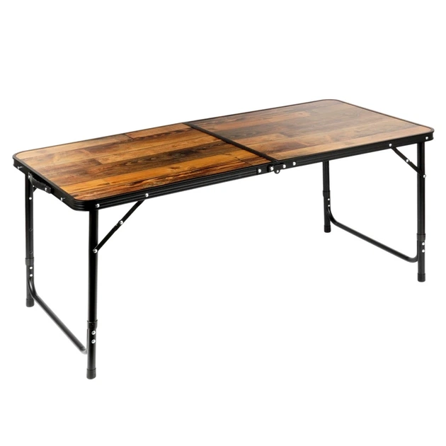 Стіл туристичний Vilde 489404 розкладний 3в1 120 x 60 x 54/62/70 см Коричневий (5900670121683) - Фото 3 Стіл туристичний Vilde 489404 розкладний 3в1 120 x 60 x 54/62/70 см Коричневий (5900670121683) - зображення 3