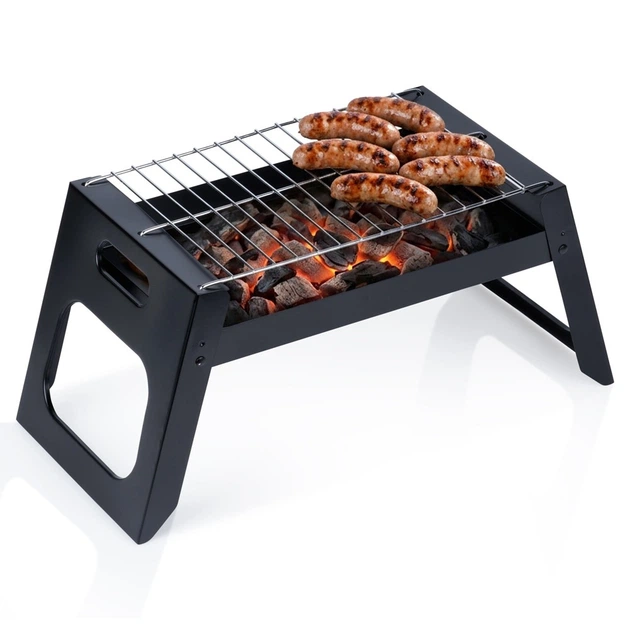 Grill węglowy Vilde 489376 składany przenośny 46 x 22 x 22 cm (5900670121270) - obraz 3