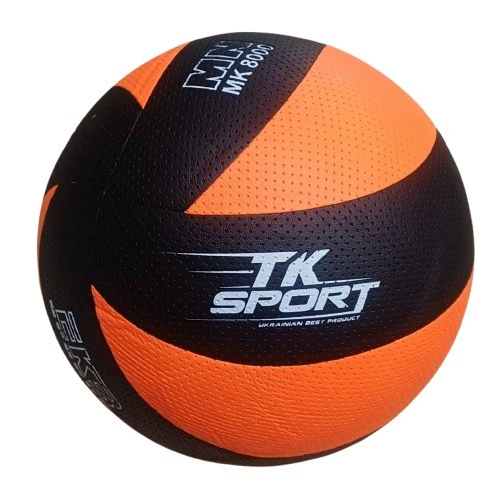 М`яч волейбольний TK Sport колір чорний-помаранчевий (C 69375) - Фото 1 М`яч волейбольний TK Sport колір чорний-помаранчевий (C 69375) - зображення 1