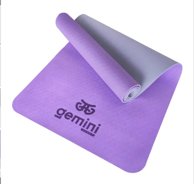 Коврик для фітнеса та йоги Gemini Sport TPE+TC 6мм GE-60009 - Фото 1 Коврик для фітнеса та йоги Gemini Sport TPE+TC 6мм GE-60009 - изображение 1