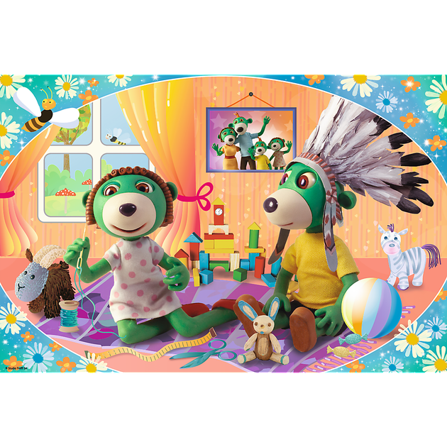Puzzle Trefl Rodzina Treflików Bawmy się razem Maxi 24 elementy (5900511143195) - Zdjęcie 2 Puzzle Trefl Rodzina Treflików Bawmy się razem Maxi 24 elementy (5900511143195) - obraz 2