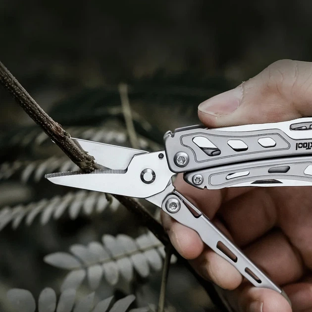 Міні-мультитул NexTool Mini Flagship F12 13 функцій сталь 8Cr14MoV 65х27х17 мм сріблястий - зображення 4