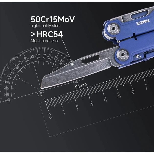Мультитул Nextorch Pioneer MT20 14 функций нержавеющая сталь 109х39х28 мм синий - изображение 10
