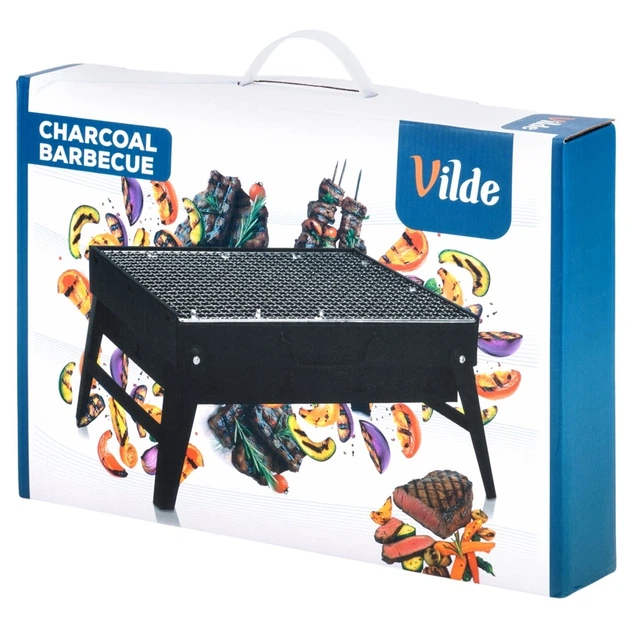 Grill węglowy Vilde 489379 składany przenośny w walizce 51 x 30 x 23 cm (5900670121300) - obraz 6