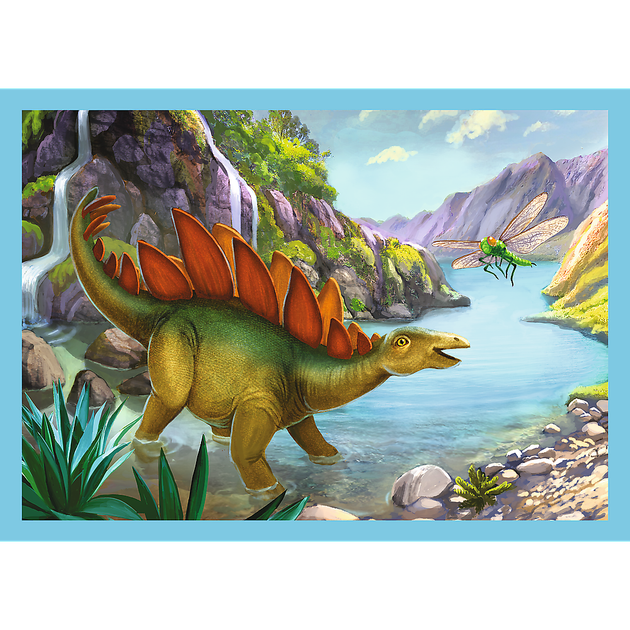 Zestaw puzzle Trefl 4 w 1 Wyjatkowe dinozaury 35-48-54-70 elementów (5900511346091) - obraz 6
