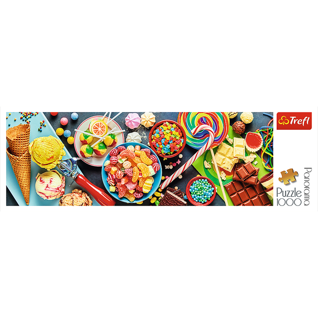 Puzzle Trefl Panorama Słodkie przysmaki 1000 elementów (5900511290462) - obraz 3