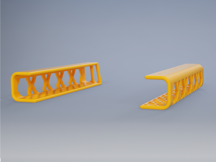 Підстільне кріплення для ноутбука та MacBook 3D-друк пластикове помаранчеве - зображення 4