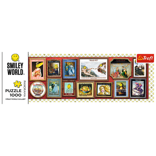Puzzle Trefl Galeria SmileyWorld Panorama Smiley World 1000 elementów (5900511290530) - obraz 3