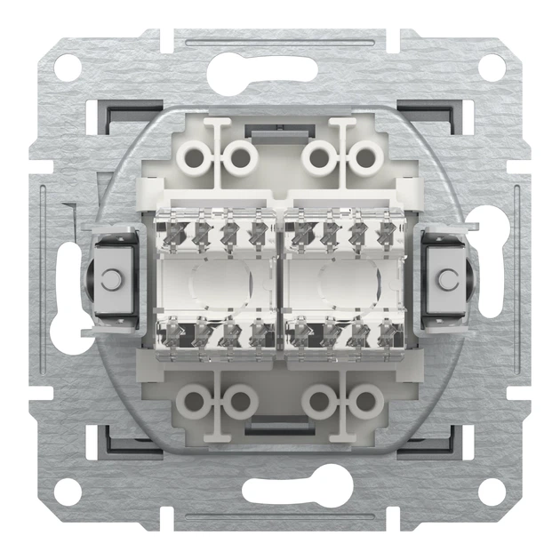 Компьютерная розетка Schneider Electric Asfora RJ45 кат. 6 UTP двойная сталь EPH4800162 - изображение 2