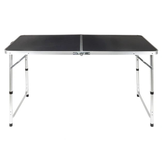 Stół turystyczny Vilde 489412 składany 3w1 120 x 60 x 55/62/70 cm z krzesłami Grafitowy (5900670121768) - obraz 3