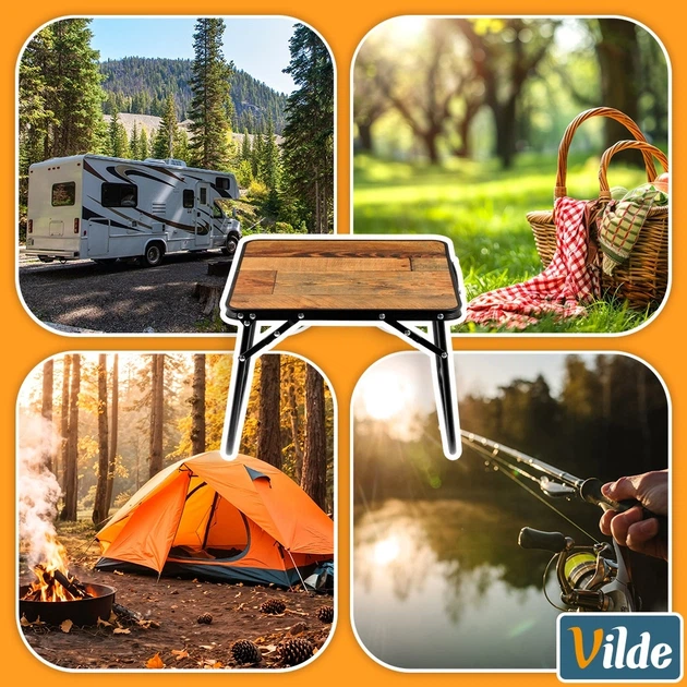 Стіл туристичний Vilde 489416 розкладний 40 x 40 x 30 см Коричневий (5900670121805) - Фото 10 Стіл туристичний Vilde 489416 розкладний 40 x 40 x 30 см Коричневий (5900670121805) - зображення 10