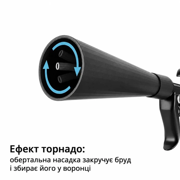 Пневмопистолет Tornador Black Z-020 на металлических подшипниках для бесконтактной сушки кузова и продувки автомобиля - изображение 4
