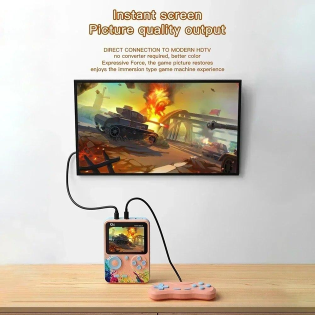 Портативная игровая консоль GameX G5 3" 500 встроенных игр TV Out аккумулятор 1000 мА·ч для двоих - изображение 8