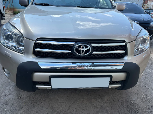 Накладки хромовані на решітку радіатора (4шт) Toyota Rav4 2006-2009, OmsaLine 7005081 - зображення 2