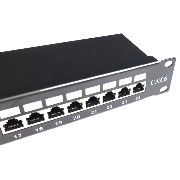 STP патч-панель EServer 24 порта 1U 19″ модульная (без модулей) - изображение 3