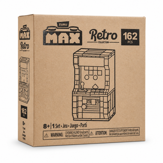 Конструктор ZURU MAX Retro Collection Аркадный автомат, 162 детали. - Фото 4 Конструктор ZURU MAX Retro Collection Аркадный автомат, 162 детали. - изображение 4