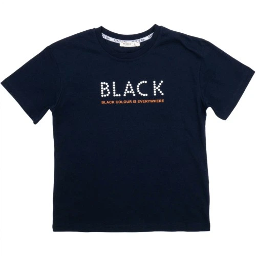 Футболка детская Breeze BLACK (20962-152B-blue) Breeze 20962-152B-blue 1058677 - Фото 1 Футболка детская Breeze BLACK (20962-152B-blue) Breeze 20962-152B-blue 1058677 - изображение 1