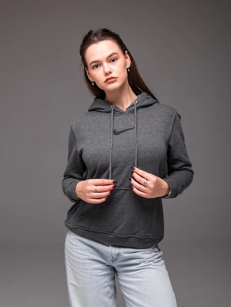 Жіноче худі сіре M R.A drop-6009 - Фото 2 Жіноче худі сіре M R.A drop-6009 - зображення 2
