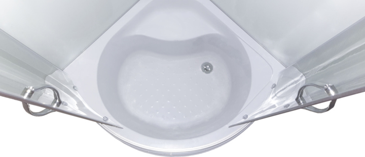 Душевой бокс KOПO 6021 F 90x90х195 белый без крыши - Фото 3 Душевой бокс KOПO 6021 F 90x90х195 белый без крыши - изображение 3