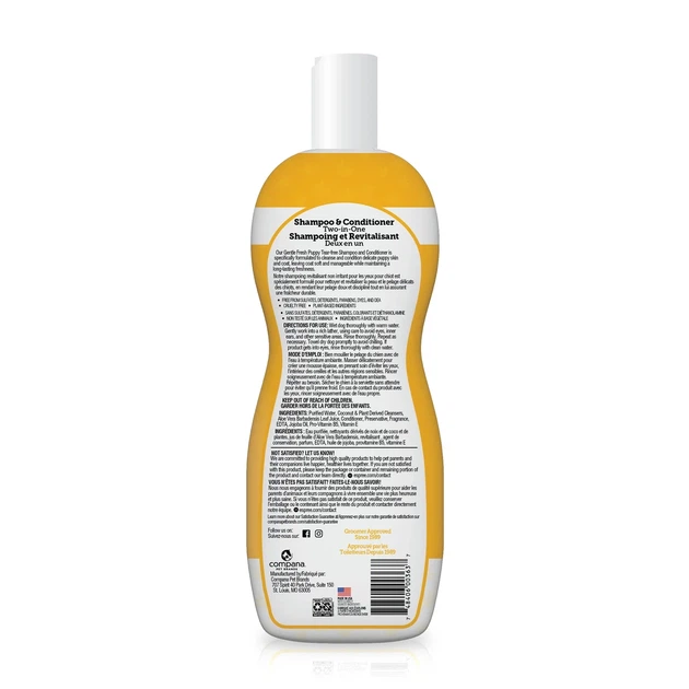 Шампунь-кондиционер для щенков Espree Gentle Fresh Puppy Shampoo&Conditioner 2in1 591мл - изображение 2